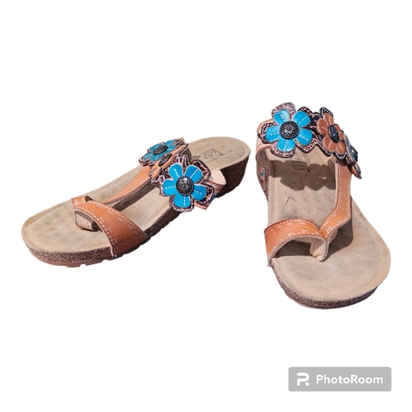 L' Atiste spring step damour foral sandals - Picture 2 of 5
